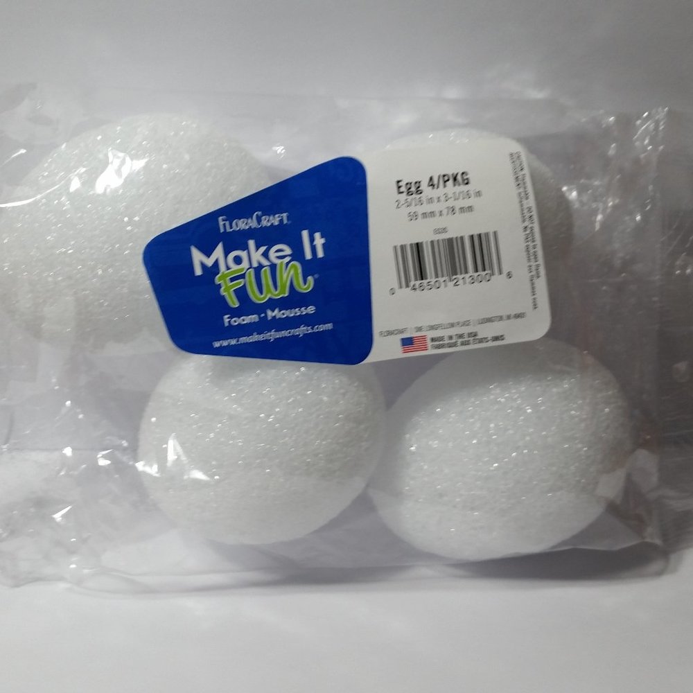 Foam Craft Easter Eggs DIY Decorating 5 Packs of 4